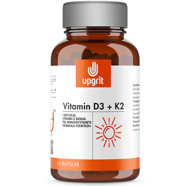 Vitamin D3 + K2 90 kapslar Upgrit (Januari2024)