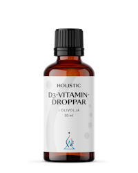 D3-vitamin droppar 50 ml Holistic (NOVEMBER2023)