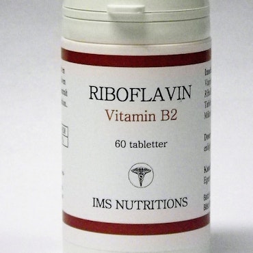 Vitamin B2 Riboflavin Enkelmedel 60 tabletter EVP