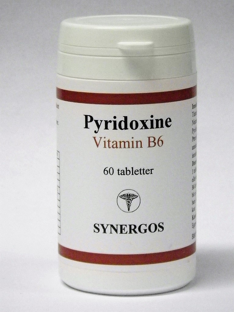 Vitamin B6 Pyridoxin 60 kapslar EVP