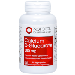 Kalcium (Calcium) D-Glucarate 500mg 90 kapslar Protocol For Life