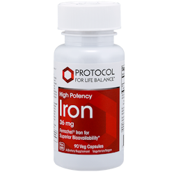 Järn (Iron) 36mg Ferrochel (R) 90 kapslar Protocool For Life