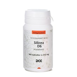 Silicea D6 (kollodial kiseldioxid) 250mg 140 tabletter DCG