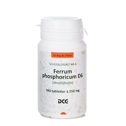 Ferrum phosphoricum D6 (järn(lll)fosfat) 250mg 140 tabletter DCG