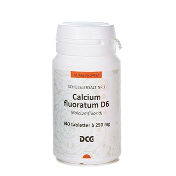 Kalcium fluoratum D6 (kalciumfluorid) 250mg 140 tabletter DCG