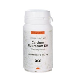 Kalcium fluoratum D6 (kalciumfluorid) 250mg 140 tabletter DCG
