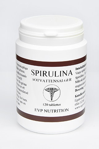 Spirulina 120 tabletter EVP