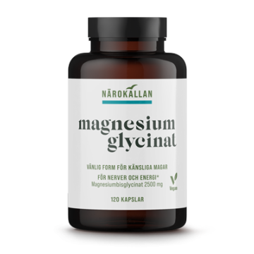 Magnesiumglycinat 120 kapslar Närokällan