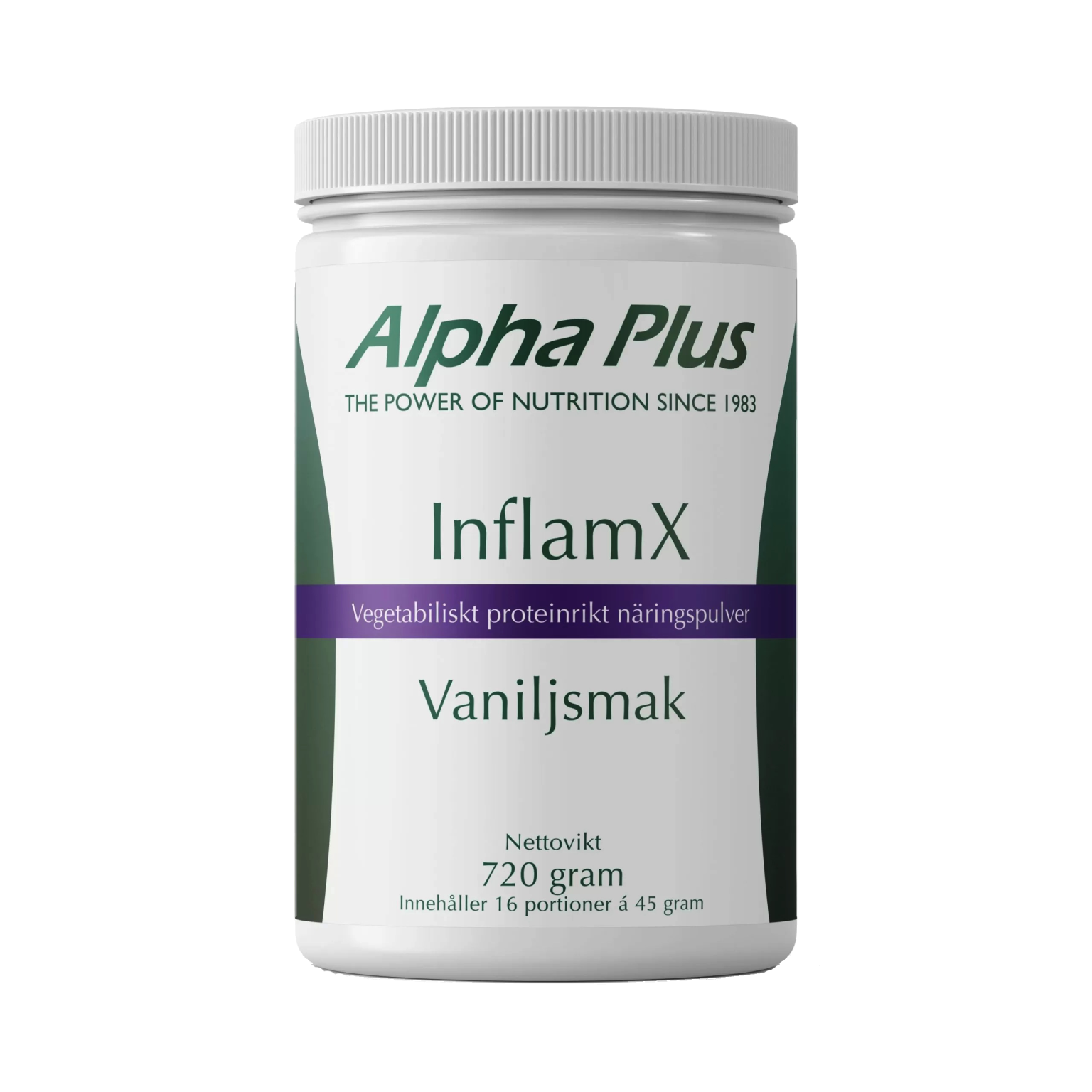 InflamX Vaniljsmak 720 gram Alpha Plus