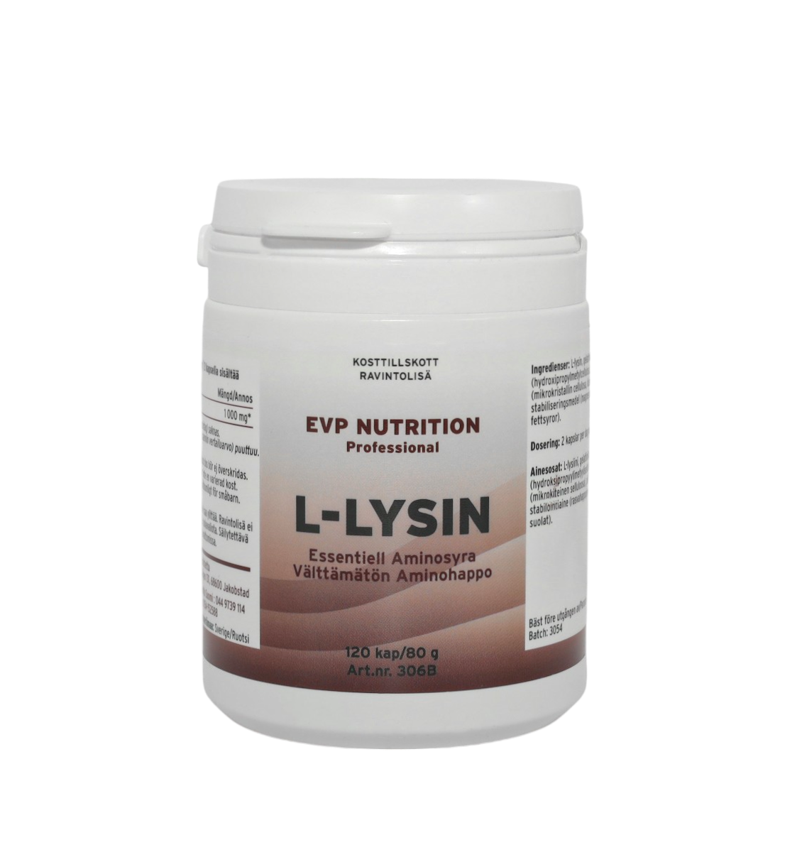 L-Lysin 500mg 120 kapslar EVP