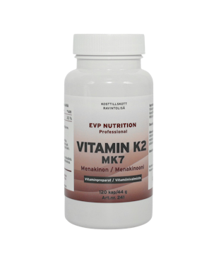 K2 Vitamin MK-7 Menakinon 120 kapslar EVP