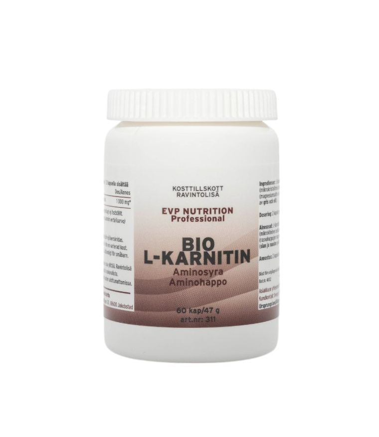 Bio L-Karnitin 500mg 60 kapslar EVP