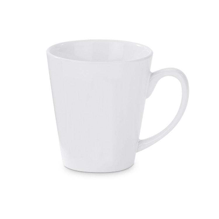 V-formad latte mugg 12 oz