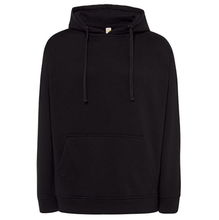 Hoodie Basic - Svart, 3XL-7XL