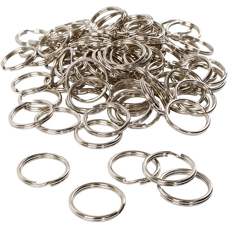 Nyckelringar i två storlekar - 10-pack