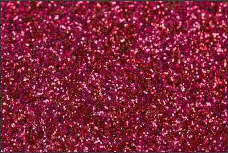 PET Glitter Kardinalröd - 6072