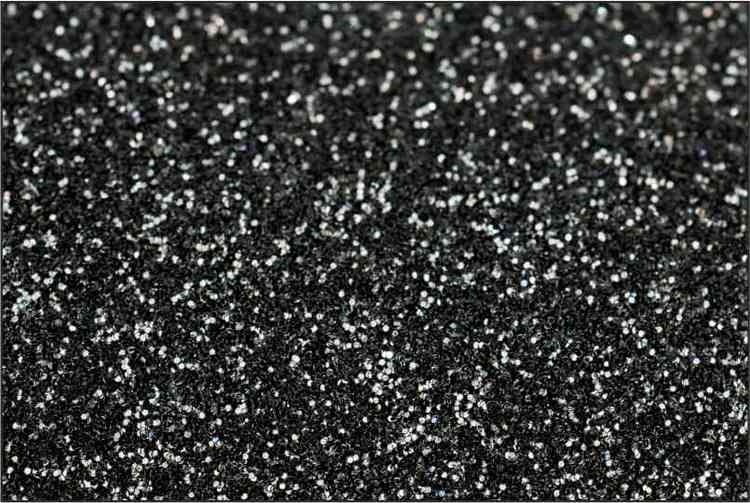 PET Glitter Svart - 6002