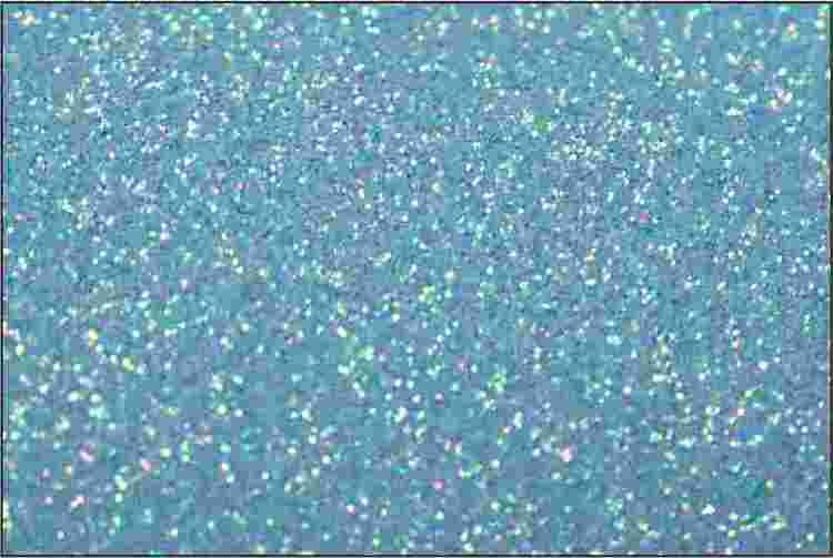 PET Glitter Neonblå - 6163