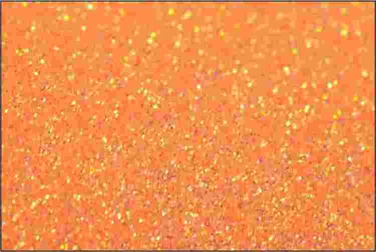 PET Glitter Neonorange - 6142