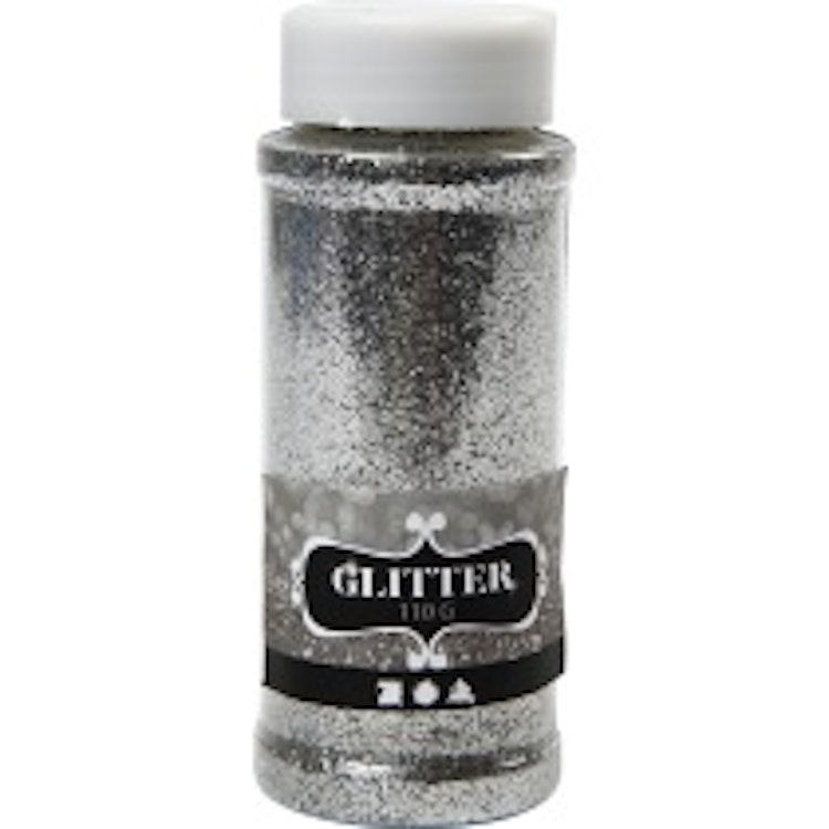 Glitterpulver - Silver