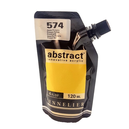 Akrylfärg Sennelier Abstract - Hög pigmentering - Primary Yellow 574