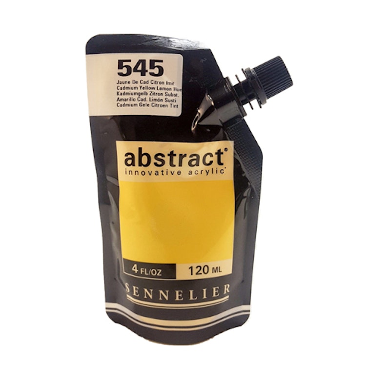 Akrylfärg Sennelier Abstract - Hög pigmentering - Cad Yellow Lemon Hue 545