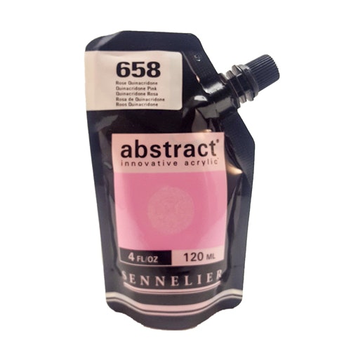 Akrylfärg Sennelier Abstract - Hög pigmentering - Quinacridone Pink 658