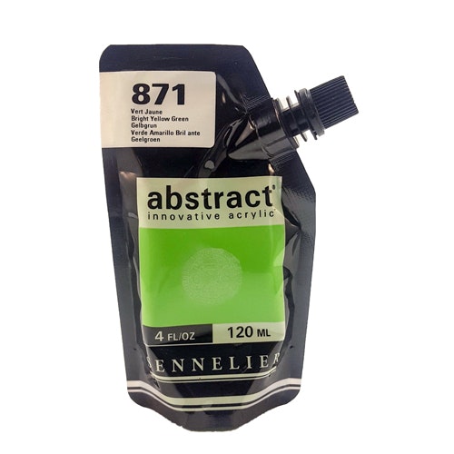 Akrylfärg Sennelier Abstract - Hög pigmentering - Bright Yellow Green 871