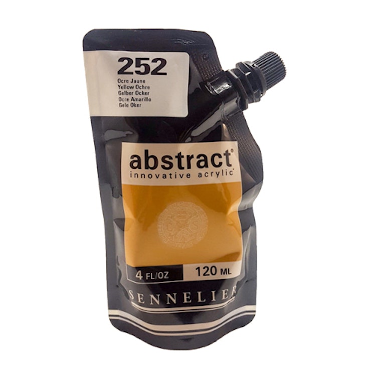 Akrylfärg Sennelier Abstract - Hög pigmentering - Yellow Ochre 252