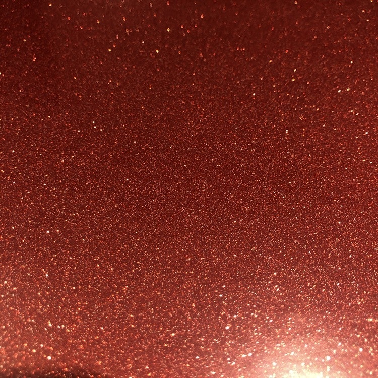 Glitter - Cinnabar/Roströd - ark 30x50cm