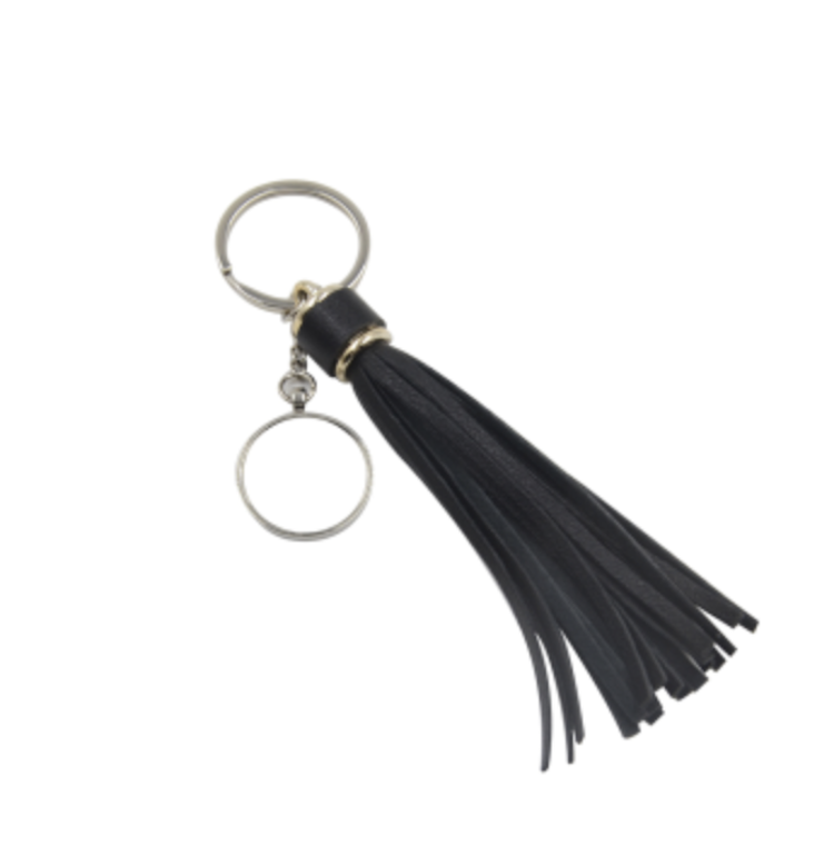 Nyckelring - Svart tassel