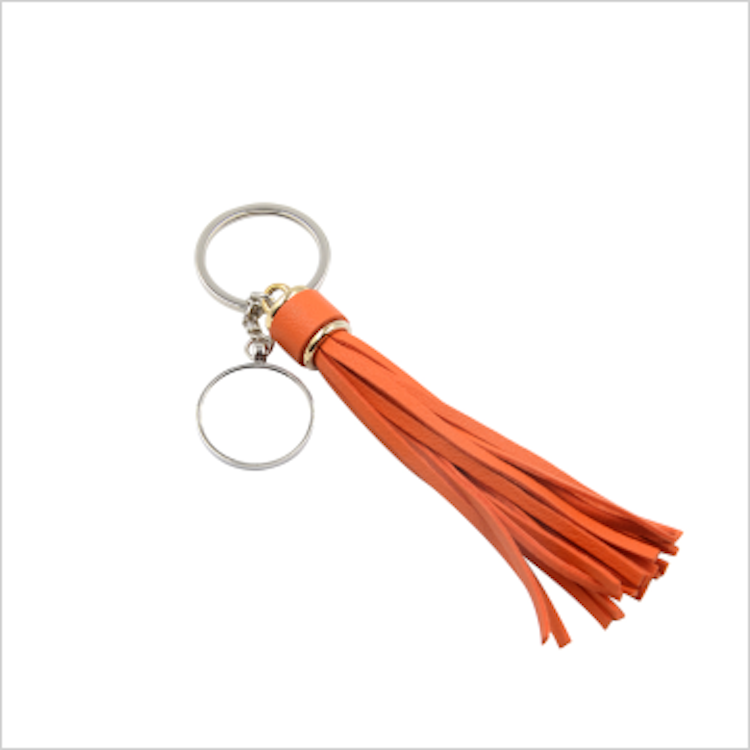 Nyckelring - Orange tassel - DLRS Kreativ Design