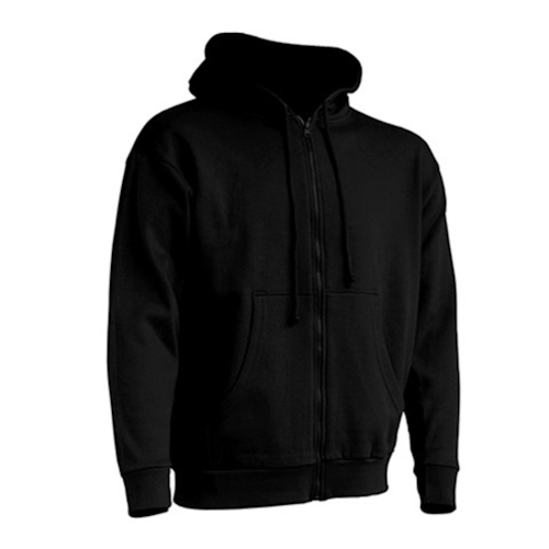 Zip-hoodie Unisex  -  svart