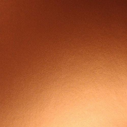 Borstad stål - Orange, ark 30x30 cm