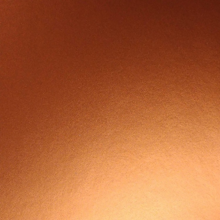 Borstad stål - Orange, ark 30x30 cm