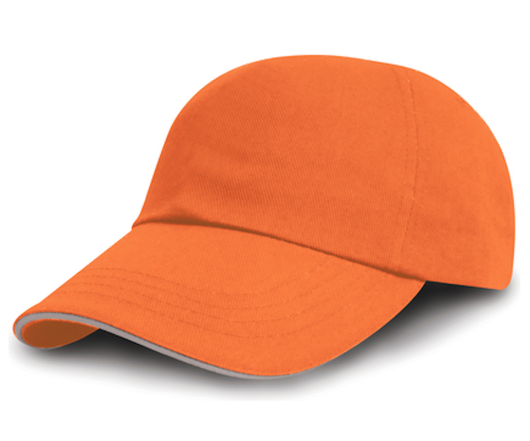 Keps -Printers / Embroiderers Cap- Ljusorange