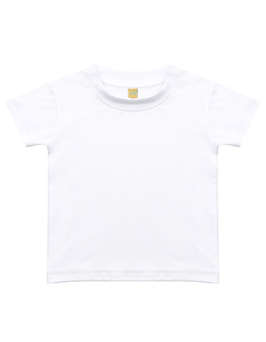 Baby T-shirt- sublimeringsbar vit