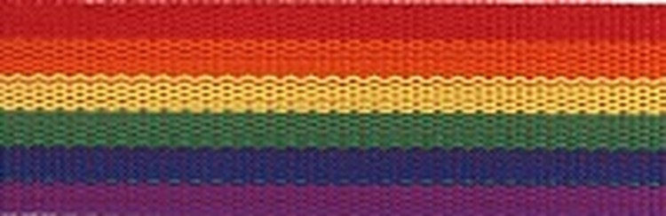 Väskband Pride / Regnbåge - metervara
