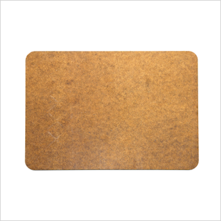 Bordstablett / Bricka / underlägg / tavla av MDF/kork, 19x28 cm