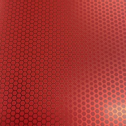 Hexagon METALLIC - Röd - 100