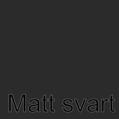 SISER - Matt svart