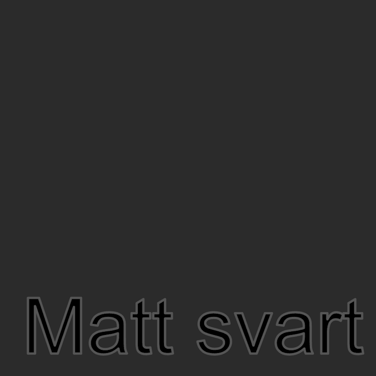 SISER - Matt svart
