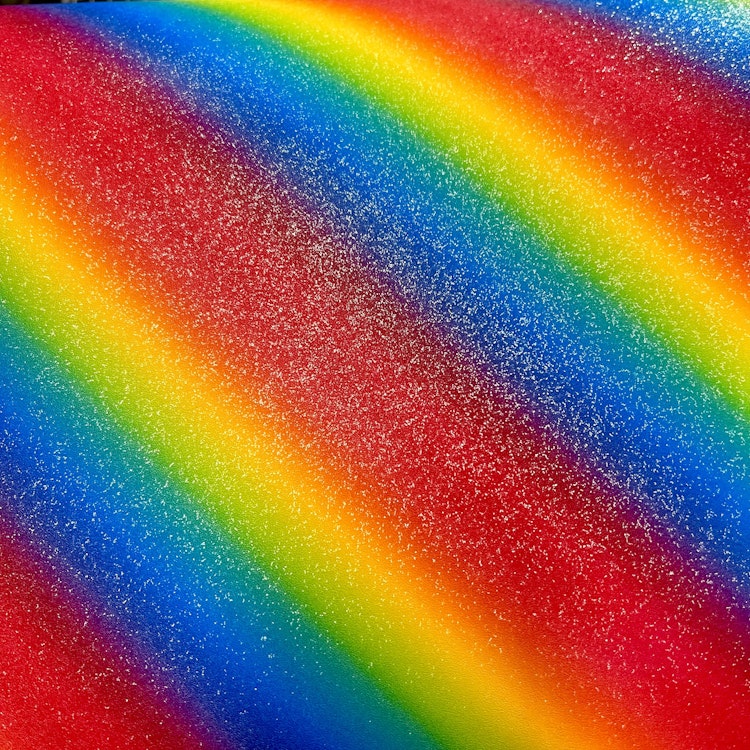 WOPA - Struktur Sparkle Rainbow, ark 30*50cm