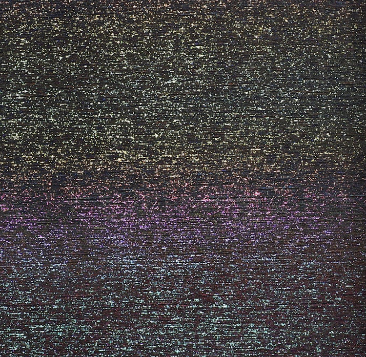 WOPA - Glitter Brush - Svart Regnbåge, ark ca 30x50cm