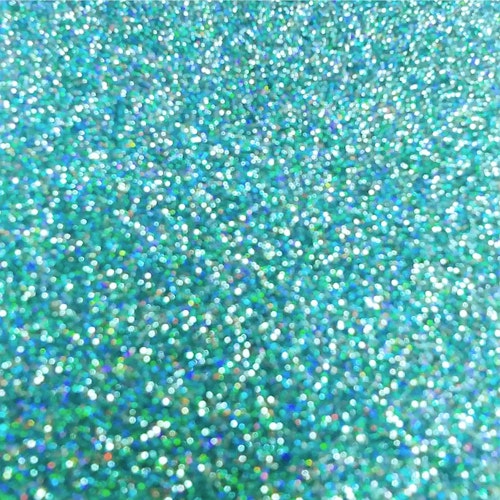 PET Glitter Turkos Rainbow - 61098, ark 30x50 cm