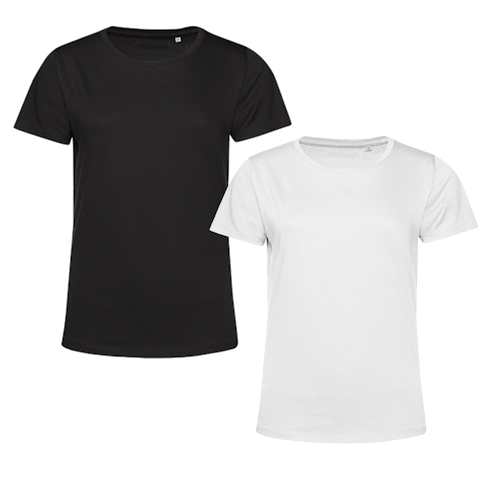 T-shirt Dam Eko - Svart / Vit