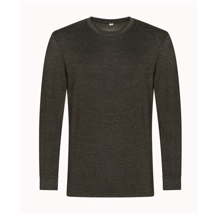 T-shirt Herr - Långärmad Mullvadsmelerad