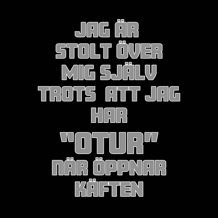 Texter - blandat - DTF-tryck