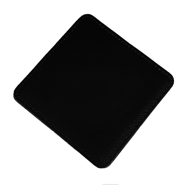 Glasunderlägg i läderimitation - 2-Pack