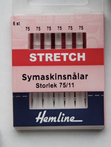 Hemline symaskinsnålar - Stretch 75